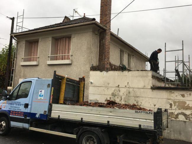 Travaux d'agrandissement de maison à Meaux